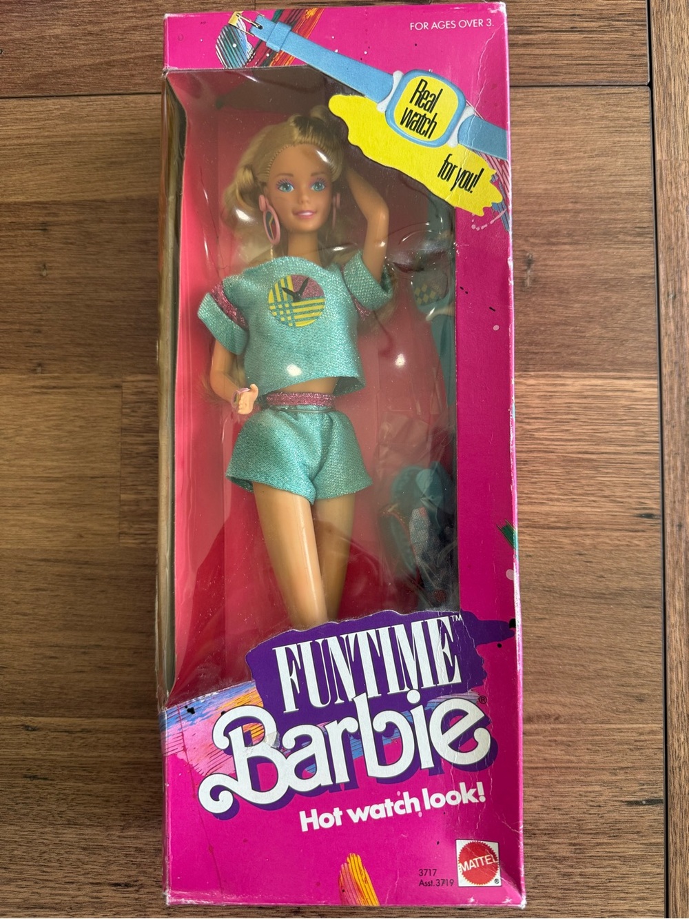 Mattel Funtime Barbie in Teal Outfit with Pink Accents